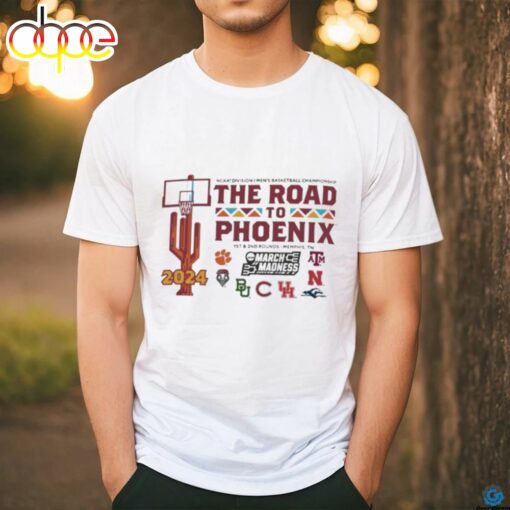 Memphis 2024 Ncaa Division I Men’s Basketball The Road To Phoenix Shirt