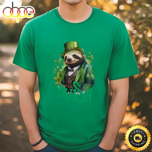 Men’s St Patrick’s Day sloth T-Shirt