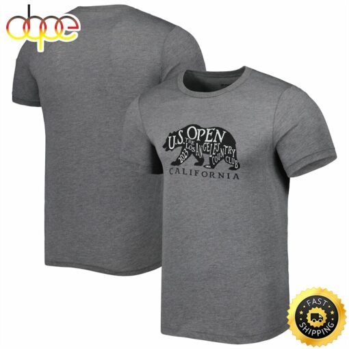 Men’s 2023 U.S. Open Ahead Heathered Gray Bear Instant Classic Tri-Blend  T-shirt