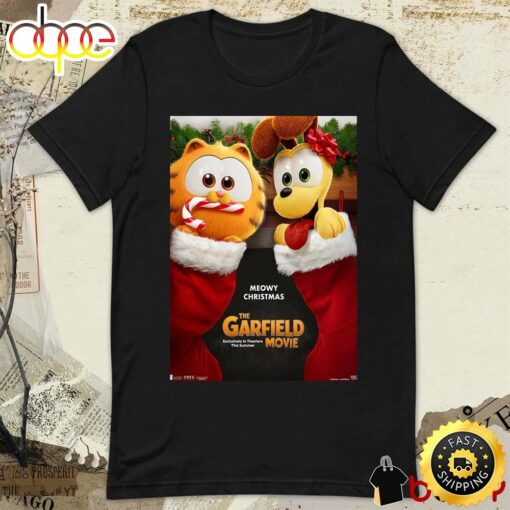 Meowy Christmas The Garfield Movie Poster T-Shirt