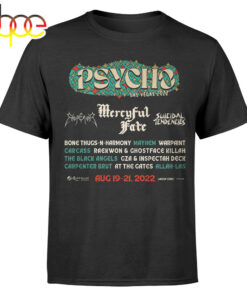 Mercyful Fate Psycho LV 2022 T-shirt Mercyful Fate Psycho LV 2022 T-shirt