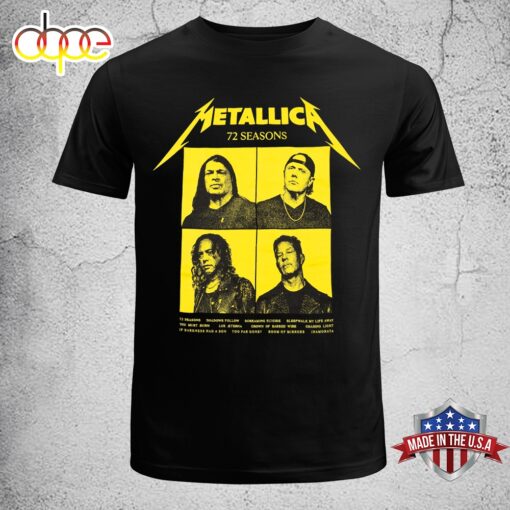 Metallica 72 Seasons Four Faces Unisex T-Shirt