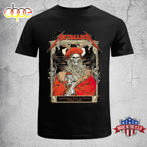 Metallica Ippodromo Snai La Maura Milan Italy 2024 Unisex T-Shirt