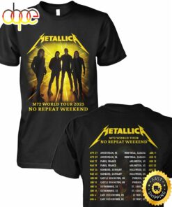 Metallica M72 World Tour 2023 No Repeat Weekend Shirt