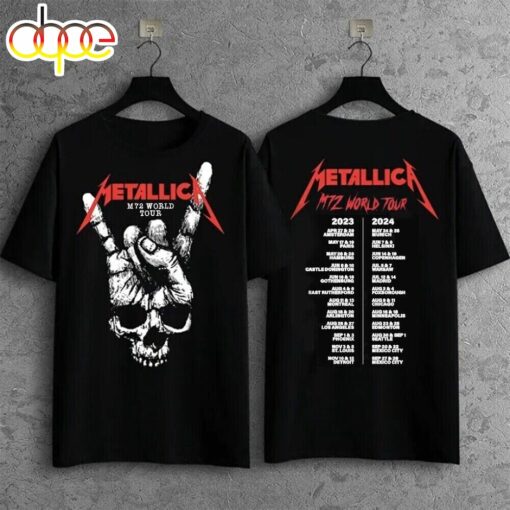 Metallica Metal Band 2023 2024 M72 World Tour Music Event T-Shirt