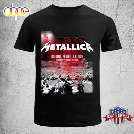 Metallica Orgullo, Pasi�n, Y Gloria Music 2024 Unisex T-Shirt