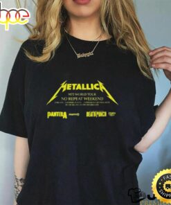 Metallica Rock Band M72 World Tour 2023 Merch Metallica M72 World Tour No Repeat Weekend Shirt