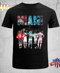 Miami Sports Teams Florida Panthers Miami Heat Dolphins Marlins Inter Miami Unisex T-Shirt