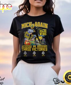Mich Again 1001 Wins Michigan Wolverines Three Victories Shirt