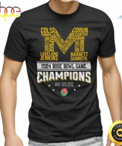 Michigan 2024 Rose Bowl Champions Go Blue Shirt