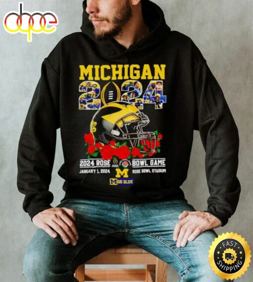 Michigan 2024 Rose Bowl Game January 1 2024 Go Blue Shirt