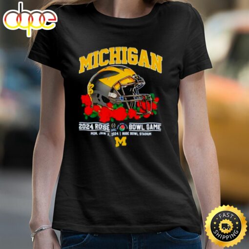 Michigan Football 2024 Rose Bowl Game Mon, Jan 1, 2024 Rose Bowl Stadium Shirt