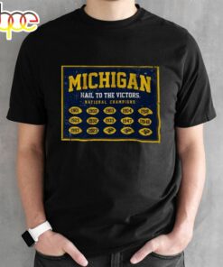 Michigan Football National Champs Banner T-Shirt