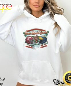 Michigan Rose Bowl Merch College Football Playoff 2024 Rose Bowl Game Head To Head Grey Shirt