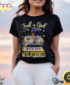 Michigan Shop Just A Girl In Love With Her Michigan Wolverines 2023 Shirt