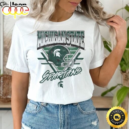 Michigan State Spartans Triangle Vintage T Shirt