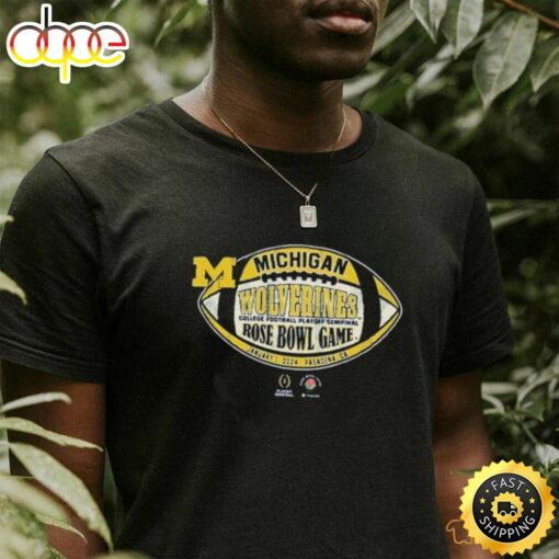 Michigan Wolverines 2024 Football Icon Cfp Rose Bowl Bound Shirts