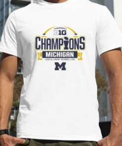 Michigan Wolverines Big Ten Champs 2022 Locker Room White T-shirt