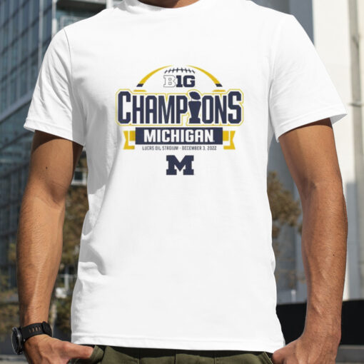 Michigan Wolverines Big Ten Champs 2022 Locker Room White T-shirt