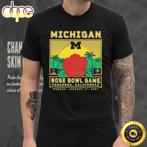 Michigan Wolverines College Football Playoff 2024 Rose Bowl T Shirt