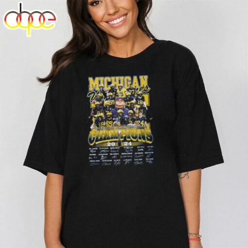 Michigan Wolverines College Football Playoff National Champions 2024 T Shirt