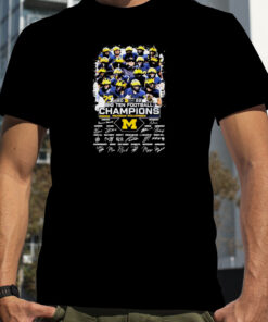 Michigan Wolverines Football 2022 Big Ten Champions Signatures T-shirt