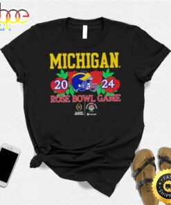 Michigan Wolverines Helmet 2024 Rose Bowl Game Shirt