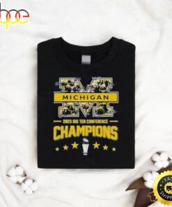 Michigan Wolverines M Logo 2023 Big Ten Conference Champions Signatures Shirt