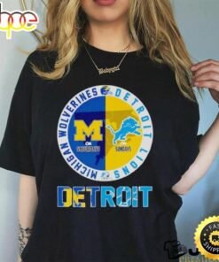 Michigan Wolverines On Saturdays Detroit Lions On Sundays Detroit Logo Shirt
