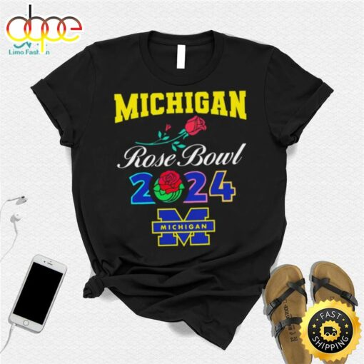 Michigan Wolverines Rose Bowl Game 2024 Football Logo Shirt