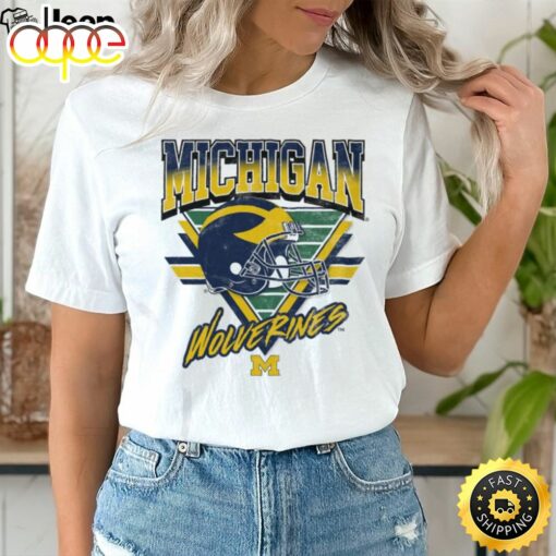 Michigan Wolverines Triangle Vintage T Shirt