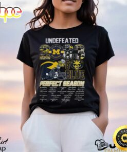 Michigan Wolverines Undefeated 2023 Perfect Season Go Blue T Shirts
