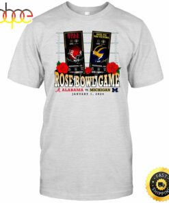 Michigan Wolverines Vs Alabama Crimson Tide 2024 Rose Bowl Game T Shirt