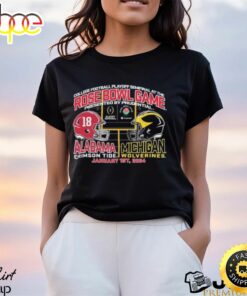 Michigan Wolverines Vs Alabama Crimson Tide Rose Bowl College Football Playoff Semifinal 2024 Shirt