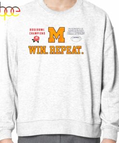 Michigan Wolverines Win Repeat Rose Bowl And National Champions Shirt