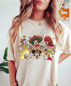 Mickey And Friends Cinco De Mayo Checkered Shirt