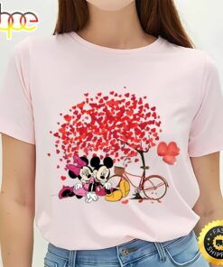 Mickey And Minnie Disney Tree Love Valentine Shirt