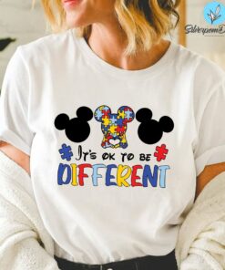 Mickey It’s Ok To Be Different Disney Autism Awareness Shirt