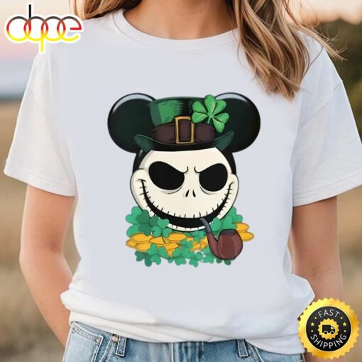 Mickey Jack Skellington St Patricks Day Shirt