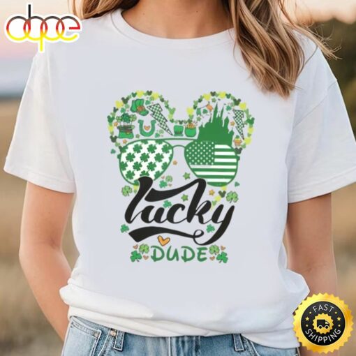 Mickey Lucky Dude Shirt, Disney Saint Patricks Day Shirt