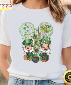 Mickey Minnie St Patricks Day Shirt, Disney Couple Lucky Shirt