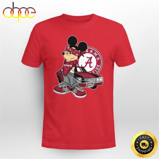 Mickey Mouse Alabama Crimson Tide Super Cool Mickey Mouse 100 Year Anniversary Shirt