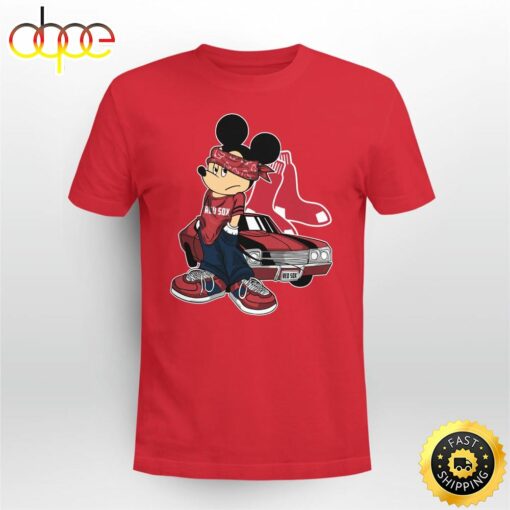 Mickey Mouse Boston Red Sox Super Cool Mickey Mouse 100 Year Anniversary Shirt