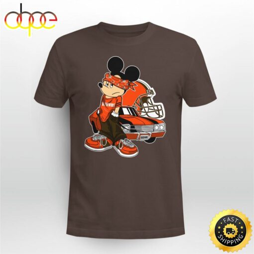 Mickey Mouse Cleveland Browns Super Cool Mickey Mouse 100 Year Anniversary Shirt