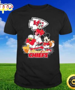 Mickey Mouse Goofy And Donald Duck Kansas City Chiefs 2023 T-shirt