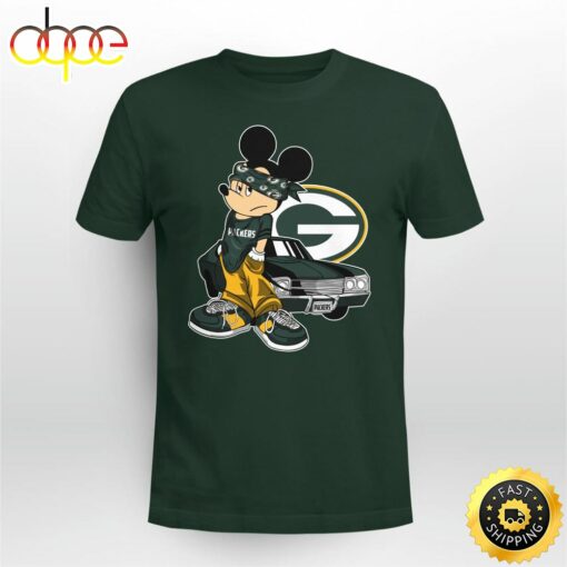 Mickey Mouse Green Bay Packers Super Cool Mickey Mouse 100 Year Anniversary Shirt