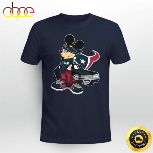 Mickey Mouse Houston Texans Super Cool Mickey Mouse 100 Year Anniversary Shirt