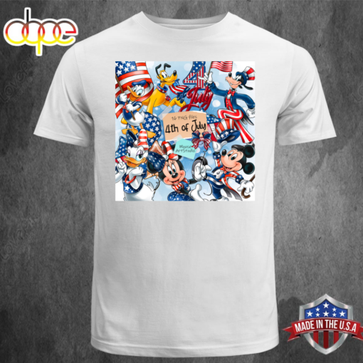 Mickey Mouse July 4th, American Independence Day T-shirt Unisex