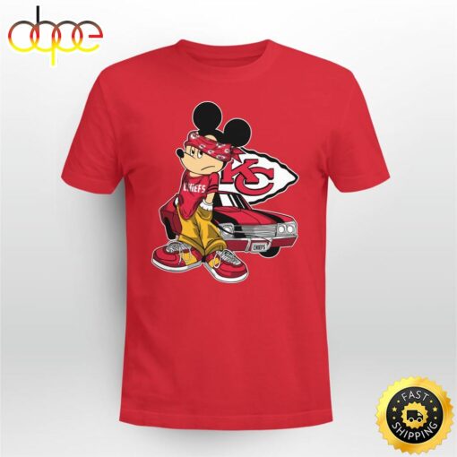 Mickey Mouse Kansas City Chiefs Super Cool Mickey Mouse 100 Year Anniversary Shirt