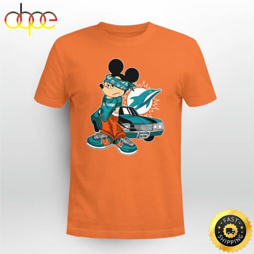 Mickey Mouse Miami Dolphins Super Cool Mickey Mouse 100 Year Anniversary Shirt